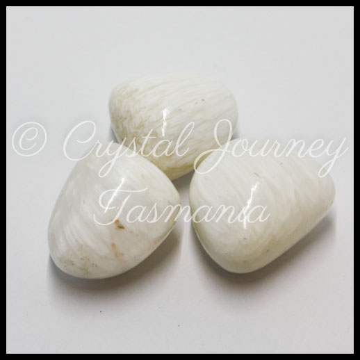 Scolecite Crystal Tumbled Stone - Extra Grade