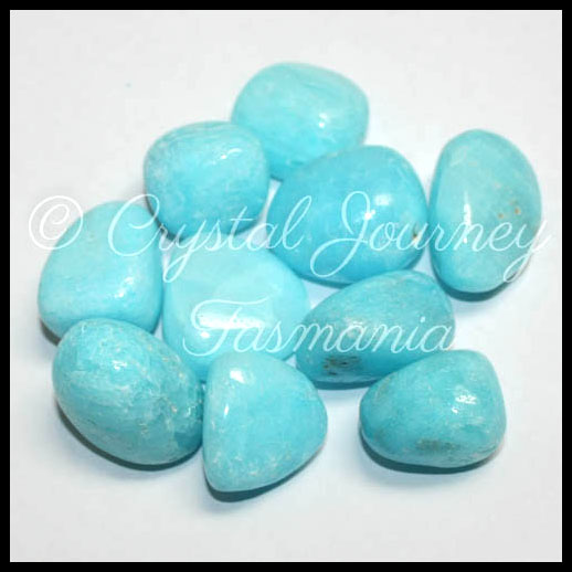 Blue Aragonite Crystal Tumbled Stone