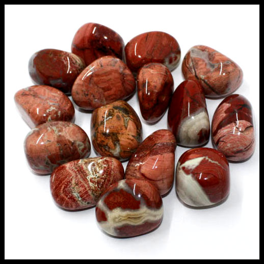 Brecciated Jasper Crystal Tumbled Stone