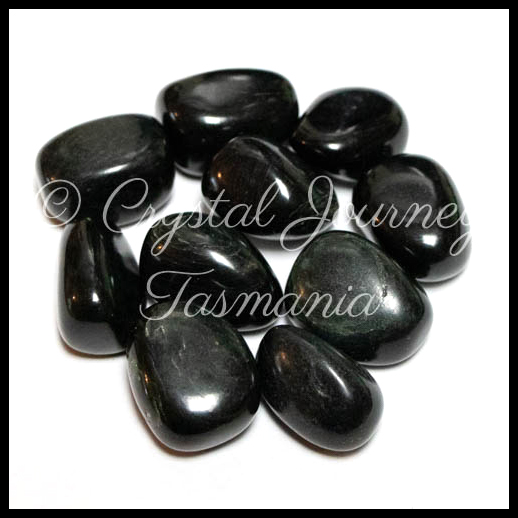 Black Jade Crystal Tumbled Stone