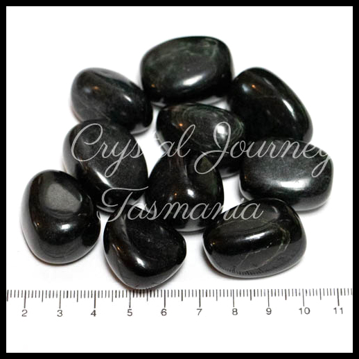 Black Jade Crystal Tumbled Stone