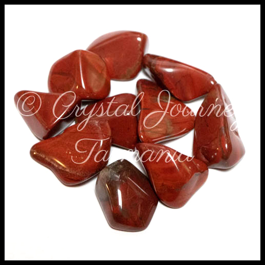 Red Flame Jasper Crystal Tumbled Stone