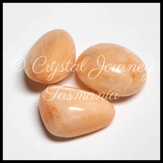 Pink Stilbite Crystal Tumbled Stones