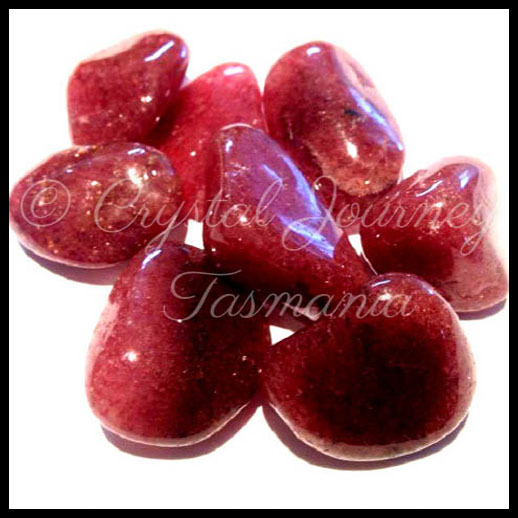 Raspberry Aventurine Crystal Tumbled Stones