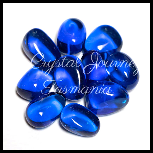 Blue Obsidian Crystal Tumbled Stones