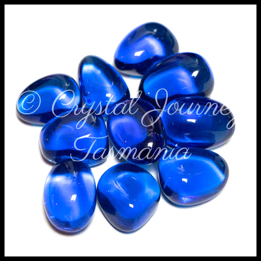 Blue Obsidian Crystal Tumbled Stones