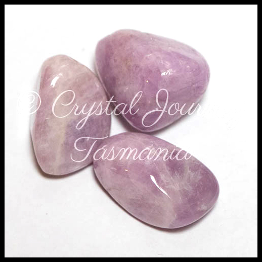 Pink Kunzite Crystal Tumbled Stones