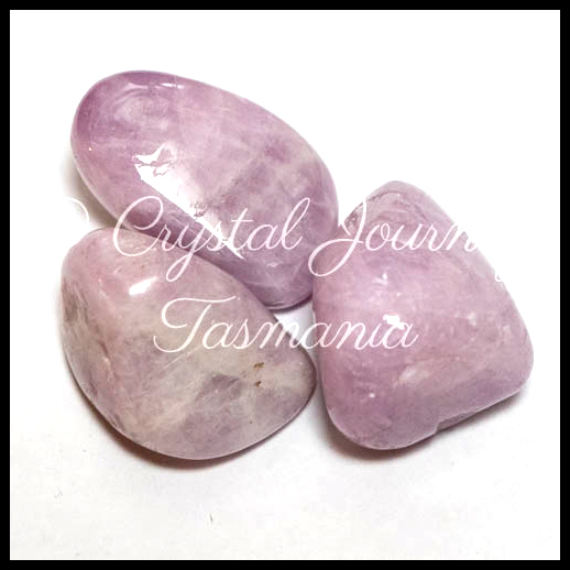 Pink Kunzite Crystal Tumbled Stones