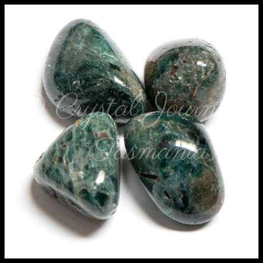 Green Apatite Crystal Tumbled Stone