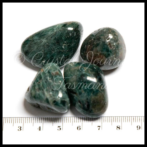 Green Apatite Crystal Tumbled Stone