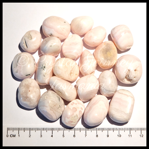 Mangano Calcite Crystal Tumbled Stones