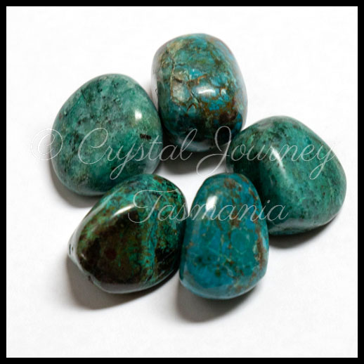 Chrysocolla Crystal Tumbled Stone