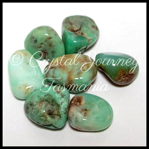 Chrysoprase Crystal Tumbled Stone