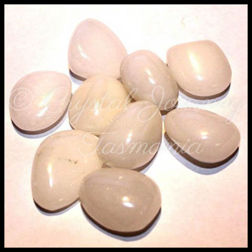 White Jade Crystal Tumbled Stone