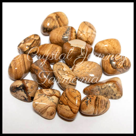 Picture Jasper Crystal Tumbled Stone