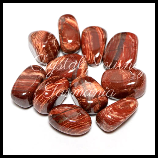 Red Snakeskin Jasper Crystal Tumbled Stone