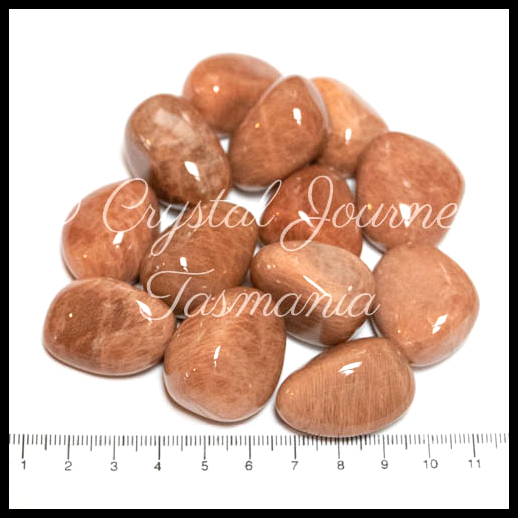 Peach Moonstone Crystal Tumbled Stone