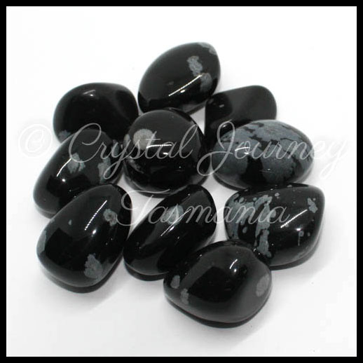 Snowflake Obsidian Crystal Tumbled Stone