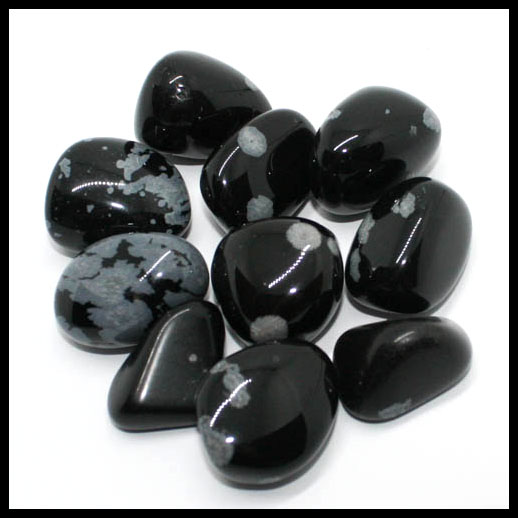 Snowflake Obsidian Crystal Tumbled Stone