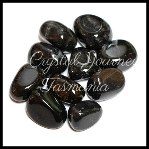 Black Onyx Crystal Tumbled Stone