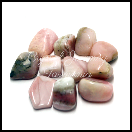 Pink Opal Crystal Tumbled Stone