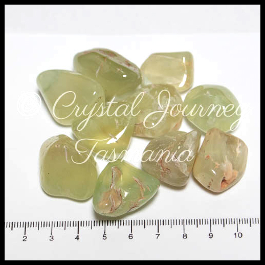 Prehnite Crystal Tumbled Stone