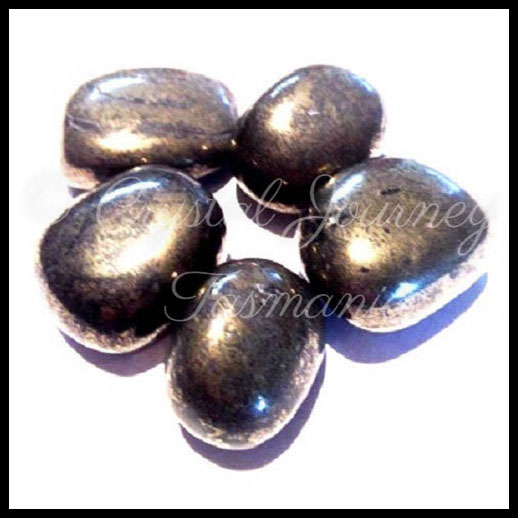 Pyrite Crystal Tumbled Stone