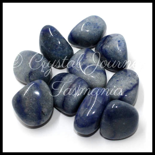 Blue Quartz Crystal Tumbled Stone