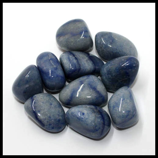 Blue Quartz Crystal Tumbled Stone