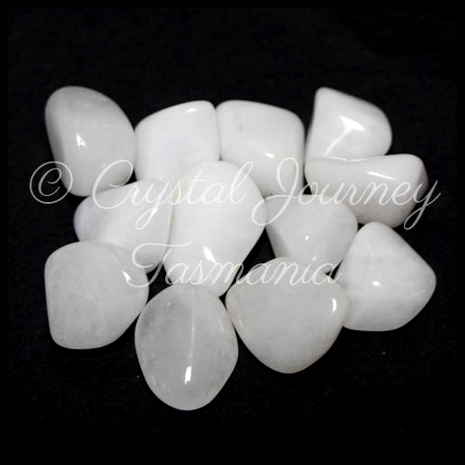 Snow Quartz Crystal Tumbled Stone