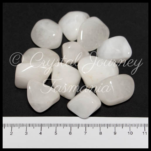 Snow Quartz Crystal Tumbled Stone