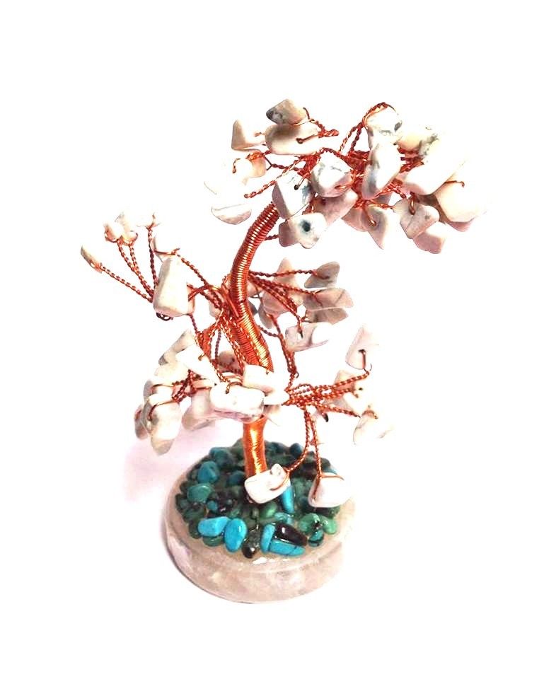 Howlite Crystal Chip Gem Tree 12cm