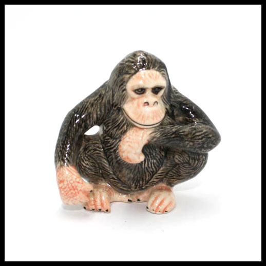 Gorilla - Ceramic Hand Painted 6cm