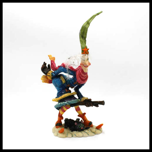 Witch On Broom 18cm