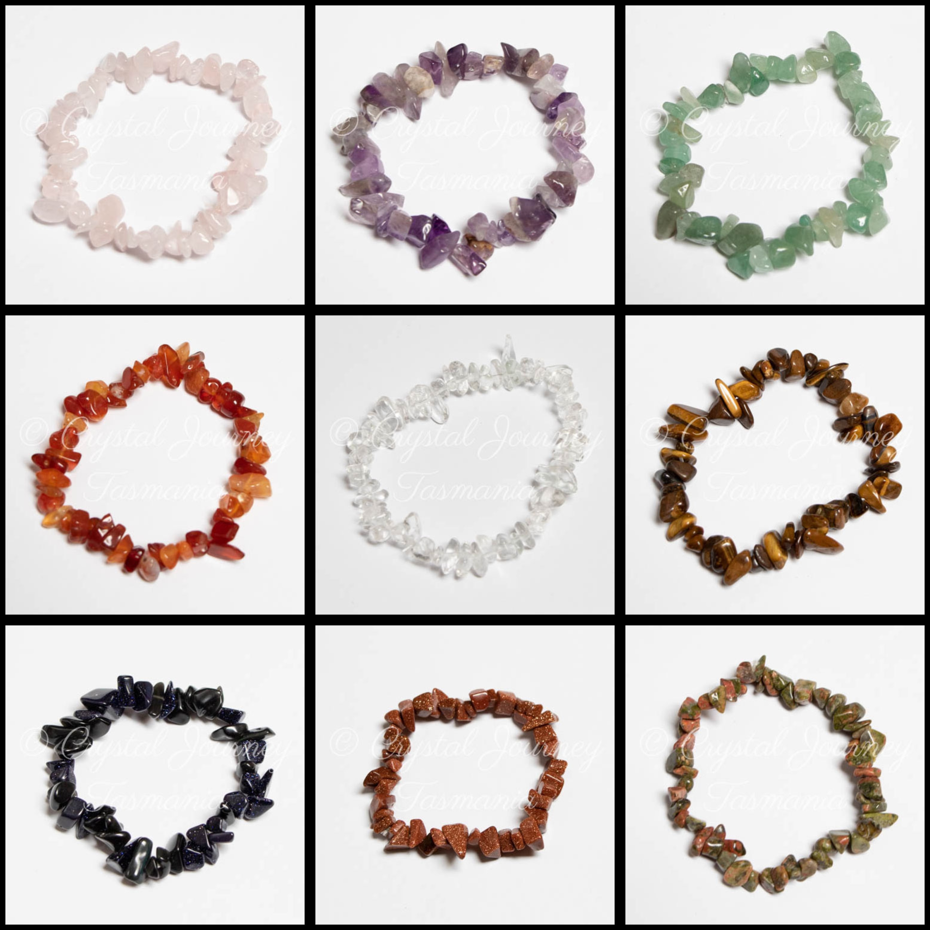 Crystal Chip Bracelets