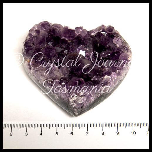 Amethyst Carved Heart Cluster - 193g Brazil