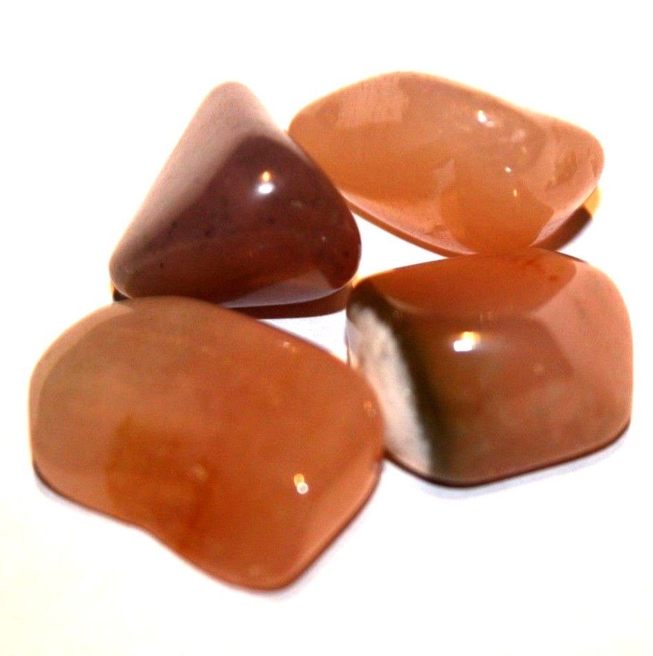 Pink Grossular Garnet Crystal Tumbled Stone