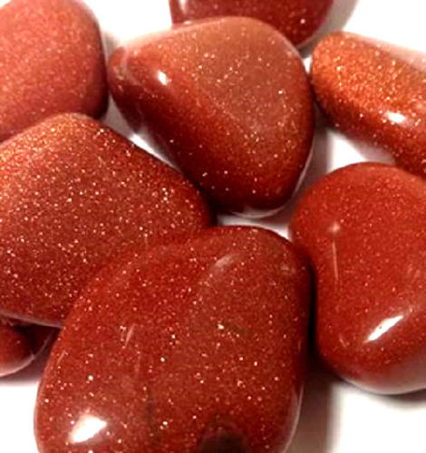 Red Goldstone Crystal Tumbled Stone